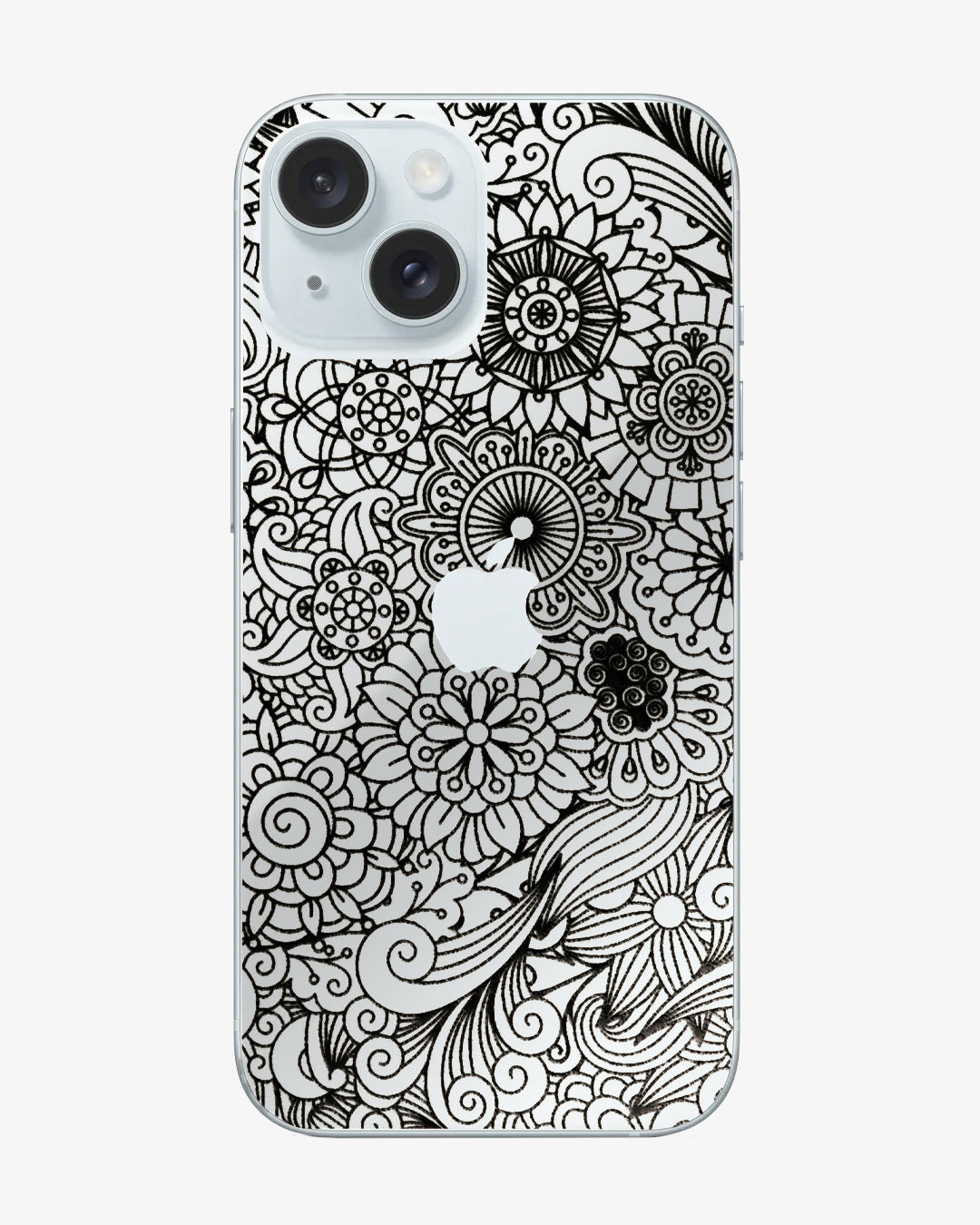 pellicola posteriore per cellulare con fiori